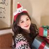Diadema navideña de oso de peluche, tocado navideño femenino, diadema de asta de alce para vestir, horquilla para prensar el cabello, accesorios para el cabello