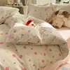 Juego de Cuatro Piezas de Jacquard Fresco y Sencillo tipo Nube Hilo Doble Funda de Edredón Individual Cuatro Estaciones Artículo Individual Ropa de Cama para Dormitorio Juego de Tres Piezas