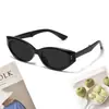 Gafas de sol estilo retro ojo de gato 2026, Gafas de marco estrecho de alta gama estilo coreano, Gafas de sol plegables Cool Cover Anti-UV J