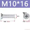 Tornillos de Cabeza Avellanada de Cruz Acero al Carbono Galvanizado Tornillos de Cabeza Plana M3M4M5M6 Fijaciones Multiespecificación Venta al por mayor en stock