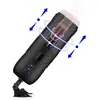 Masturbador Telescópico Giratorio Vibratorio Recargable Caballo Negro para Hombres, Juguete Sexual, Ejercitador de Pene de Comercio Exterior