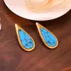 Design Original, Pingente em Forma de Gota d'Água Mais Vendido no Exterior, Brincos de Estilo Simples Unissex, Brincos DIY, Joias, Tarraxas de Brinco