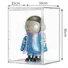 Caja de Exhibición Acrílica para Muñecas Armario Figura de Juguete Caja Sorpresa Figura Transparente Algodón Disney Lina Belle