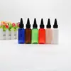 Garrafa cosmética redonda de 50ml com ombro arredondado e tampa de bico pontudo embalagem de pigmento de tinta garrafa vazia elétrica portátil fornecimento de fábrica