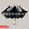 Paraguas Totalmente Automático para Hombres y Mujeres, Doble Uso para Sol y Lluvia, Paraguas Parasol, Protección Solar, Protección UV, Tamaño Grande, No Moja, Paraguas Invertido