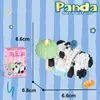 Novos Blocos de Construção de Panda para Crianças, Blocos de Construção de Partículas Micro em Formato de Flor, Brinquedos Educativos de Montagem, Brinquedos de Presente Venda por Atacado