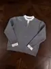 Estilo old money, retrô, costurado à mão, suéter de tricô falso de duas peças com decote V para homens, corte limpo, casual e descontraído