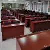 Mesa de conferencias mesa larga tira de entrenamiento roja mesa de 1,2 metros de largo para tres personas combinación de mesa y silla para auditorio escolar sala de reuniones