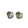Aretes Nube con Corte Circular Geométrico para Mujer, Moda Retro, Aretes con Patrón Antiguo, Tendencia Nacional, Estilo Dulce y Fresco, Aretes Diarios