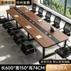 Mesa de Conferencias de Madera Maciza Mesa Larga de Oficina Sala de Reuniones Mesa de Recepción y Negociación Mesa de Capacitación Combinación de Escritorio y Silla de Oficina