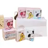 Lenços de Papel Estampados em Desenho Animado para Estudantes e Crianças, Guardanapos Molháveis, Pequenas Bolsas Coloridas Portáteis, Fofos