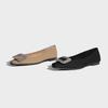 Zapatos para mujer Huizhou yuanlitong zapatos de mujer talla grande moda zapatos de vestir planos de alta calidad moda hebilla cuadrada de strass zapatos de vestir elegantes
