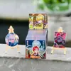 Artículos Originales Populares Artículos de Anime Insignias Ar Caja Sorpresa 75mm Estampado en Frío Purpurina Plateada Cordón Tarjeta Sorteo a Ciegas