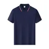 Camisas Polo com Logo Personalizado, Gola Polo, Roupa de Trabalho Masculina e Feminina, Texto Impresso, Uniformes de Grupo Corporativo, Roupa de Trabalho de Verão Bordada, Manga Curta Atacado