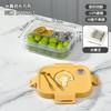 Lonchera con Compartimentos para Frutas, Lonchera Reductora de Grasa para Ensaladas, Caja Portátil para Picnic al Aire Libre, Lonchera Apta para Microondas