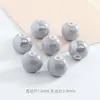 Cuentas Cerámicas Color Ceniza Galvanizadas 14mm Pulsera Templo Cuentas Accesorios para Joyería DIY Accesorios para Pulseras Stock Listo