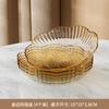 Prato para Cuspir Ossos de PET Louça de Luxo Leve Prato Transparente para Ossos Casa Sala de Estar Dim Sum Prato de Sobremesa Prato de Frutas Conjunto Atacado
