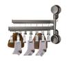 Suministro de fábrica tendedero de calcetines con ventosa multi-clip para balcón estante multifuncional para ropa interior estante plegable para calcetines