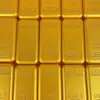 Barras de Oro Macizo Chapadas en Oro, Ladrillos de Oro de Imitación, Rellenos para Cuencos del Tesoro, Decoraciones para Tiendas y Salas de Estar, Regalos de Inauguración, Adornos Feng Shui