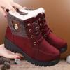 Botas de Nieve de Terciopelo Engrosado Otoño e Invierno 2025 Nuevas Botas Cálidas de Caña Corta con Suela Gruesa Zapatos de Algodón para Mujer Botas Cómodas