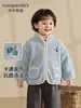 Chamarra con Forro de Felpa Kaka Panda para Niños Ropa de Invierno Infantil Top Cálido de Invierno para Bebés Ropa de Otoño Invierno para Bebés Niñas