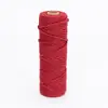 Corda de Algodão Colorida de 3mm em Estoque DIY Casa Artesanal Tecelagem Corda para Tapeçaria Decorativa Corda de Fio de Algodão Pacotes de 50m para Amarrar e Apertar