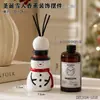Botella de Aromaterapia de Muñeco de Nieve Navideño para Dormitorio Interior, Aromaterapia de Gama Alta sin Llama, Fragancia para Habitación del Hogar, Adorno Decorativo de Escritorio