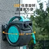 Nuevo enrollador de manguera de jardín de alta presión con una boquilla de pulverización directa para regar plantas, un enrollador de manguera para lavar el coche y características de extensión automática