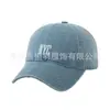 Nueva Gorra de Béisbol Lavada de Mezclilla Bordada de NYC Moda Femenina Retro Visera Curva Gorra de Pico Sombrero de Sol para Exteriores para Hombre