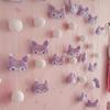 Barra de Cortina Colgante Decorativa DIY Cortina de Partición Sin Perforaciones Cabeza Grande Kulomi Cortina de Puerta Hogar Corazón de Princesa de Alto Valor Cortina de Puerta