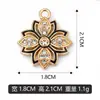 Lote Misto de Pingentes Individuais Florais Transfronteiriços, Pulseiras, Colares, Pingentes Cravejados com Diamantes e Acessórios para Joias DIY Direto do Fabricante