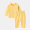 Conjunto de Ropa Interior Térmica para Bebé para Otoño e Invierno, Conjunto Separado de Tops y Pantalones de Cintura Alta que Protegen el Vientre, Pijama para Recién Nacido