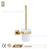 Traje de colgante de baño de oro cepillado de lujo simple transfronterizo de Amazon, toallero de cobre de doble capa para baño