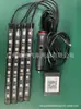 Luz de ambiente LED para coche, luz de ambiente para coche modificada con APP, control por voz, RGB, luz de decoración de pies para coche con Bluetooth para teléfono móvil