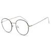 Gafas Planas Retro Jamie 9086 para Mujer, Gafas de Computadora de Moda con Protección contra Luz Azul, Forma Redonda, Se Pueden Adaptar con Lentes Graduados, Montura de Metal