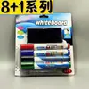 Set de Marcadores de Pizarra Blanca de Cuatro Colores Transfronterizo con Borrador, Papelería Borrable para Salas de Conferencias y Uso Didáctico