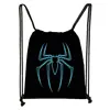 Nueva Bolsa de Almacenamiento Cruzada de Poliéster con Cordón de Marvel Spider-Man Mochila con Cordón de Gran Capacidad Fabricante Venta al por Mayor