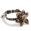 Coleira Nova para Animal de Estimação Aminger Coleira de Gato Leopardo Coleira de Gato Girassol com Sino