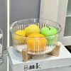 Prato de frutas de alta qualidade Prato de frutas de pé alto Enfeites de mesa de centro para sala de estar Prato de doces com lanches leves e luxuosos de alta qualidade