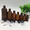 Botella de Vidrio Marrón a Prueba de Luz para Esmalte de Uñas, Botella Vacía con Pincel, Botella de 15ml para Gel de Esmalte de Uñas, Botella para Aceite de Cuidado de Uñas