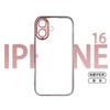 Funda para iPhone 16 Pro Max Adecuada con Película Protectora de Lente Integrada, Funda Protectora Anticaídas para iPhone 15 y 14, Antihuellas