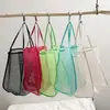 Bolsa de Armazenamento de Brinquedos de Praia para Crianças Bolsa de Malha de Grande Capacidade Natação ao Ar Livre Litoral Brincadeiras na Areia Ferramentas Bolsa Interna Bolsa de Gaze