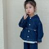 Traje de mezclilla de otoño para niños Niñas 2025 Nuevo Primavera y Otoño Casual Bebé Niños Chaqueta Pantalones Conjunto de dos piezas