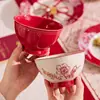 Regalos de Boda para Recién Casados, Novias y Mejores Amigas, Cajas de Regalo Prácticas para Casa Nueva de Boda, Vajilla, Juegos de Tazones y Platos, Platos y Palillos de Compromiso