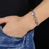 Pulsera de Acero de Titanio Europea y Americana Transfronteriza, Sin Desvanecimiento, con Cara Sonriente para Hombres, Pulsera Moderna y Versátil para Mujeres, Joyería de Lujo Ligero y de Alta Gama
