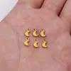8x5mm 0.12g Aleación Multicolor Aceite Goteando Luna Pulsera Colgante Pendientes Collar Accesorios para Joyería DIY