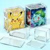 Caixa de Exibição Acrílica Etb de Pokémon Transfronteiriça Caixa de Armazenamento à Prova de Poeira para Cartas de Jogo Pokémon Personalização