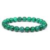 Explosiones Transfronterizas Europeas y Americanas Pulsera de Cuentas de Piedra Natural de 8 mm Masculina Turquesa Blanca Pulsera Elástica Venta al por Mayor de Comercio Exterior Venta Caliente