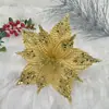 Flores de Navidad de Lentejuelas Transfronterizas Rojo Rosa 28 cm Decoraciones Colgantes para Árbol de Navidad Arreglos Florales Amazon Flores de Navidad al por Mayor