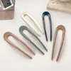 Pasador de Pelo Simple en Forma de U Pinza para el Pelo Accesorio para el Cabello Adorno para Moño Nuevo Estilo 2025 Peine para Mujeres Pasador para Fijar el Moño